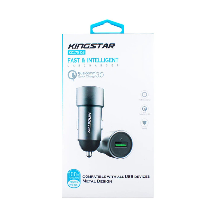 شارژر فندکی کینگ استار مدل KC175 Q3