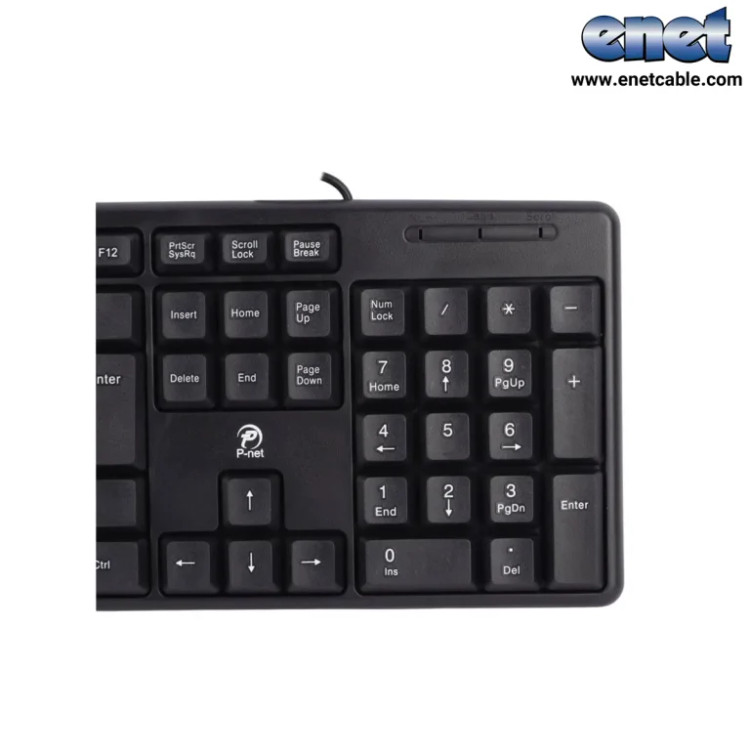 کیبورد سیم دار P-NET پی نت مدل KB.600