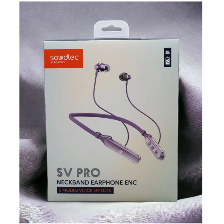 هندزفری بلوتوث گردنی پرودو Porodo Soundtec SV Pro Neckband Earphone ENC PD-STWLEP017