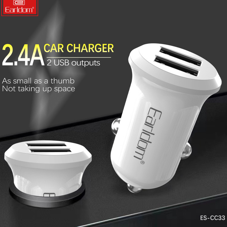 شارژر فندکی فست شارژ ارلدام Earldom ES-CC33 2.4A 12W