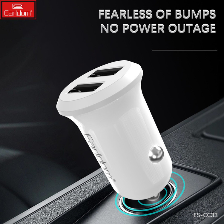 شارژر فندکی فست شارژ ارلدام Earldom ES-CC33 2.4A 12W