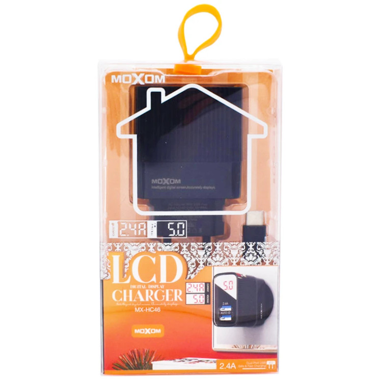 شارژر دیواری موکسوم مدل MX-HC46 به همراه کابل microUSB