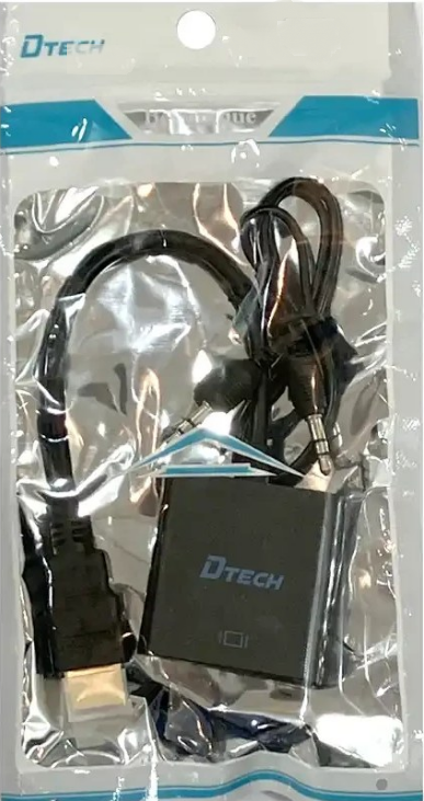 تبدیل vga to hdmi همراه کابل صدا و برق DTECH