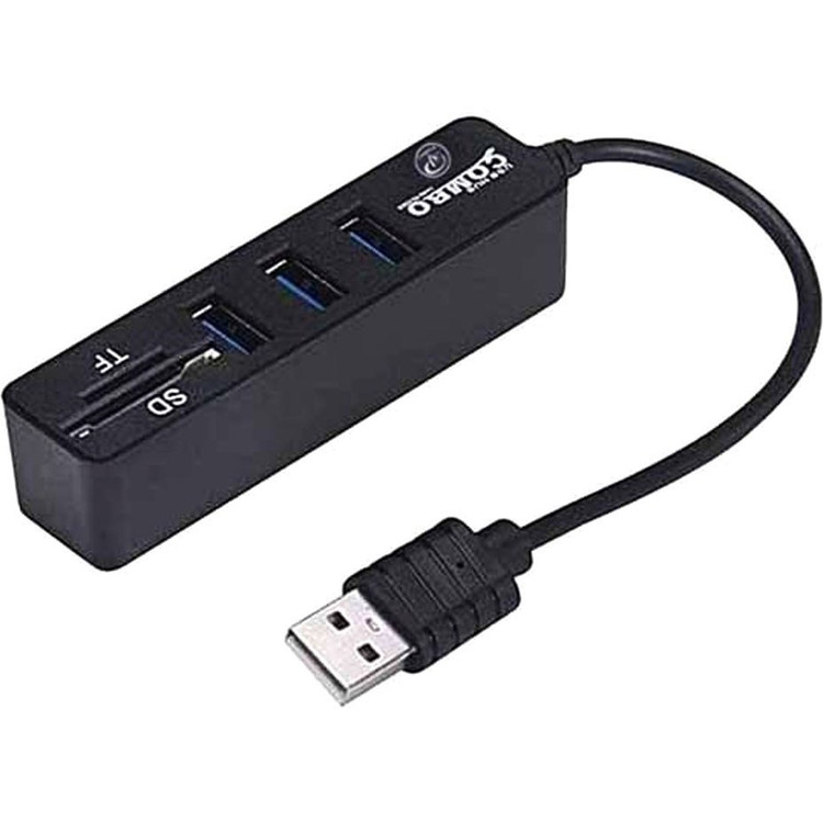 هاب مشکی 3 پورت USB2.0 و کارت خوان XP Product مدل XP-HC834M